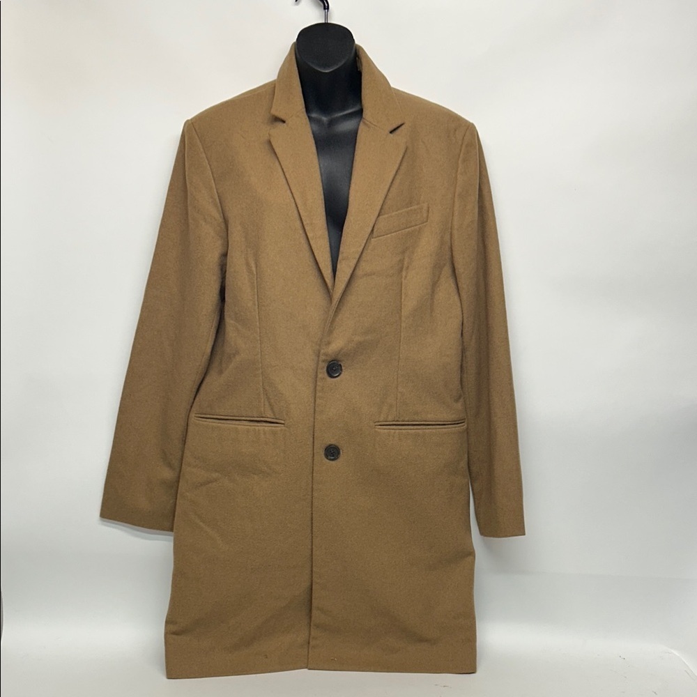 Banana Republic Men's Brown Trench Coat size medium camel colored wool